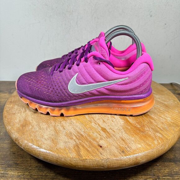 Nike Air Max 2017 Bright Grape Fire Pink 849560 502 Women's Size 7.5 - Picture 4 of 10